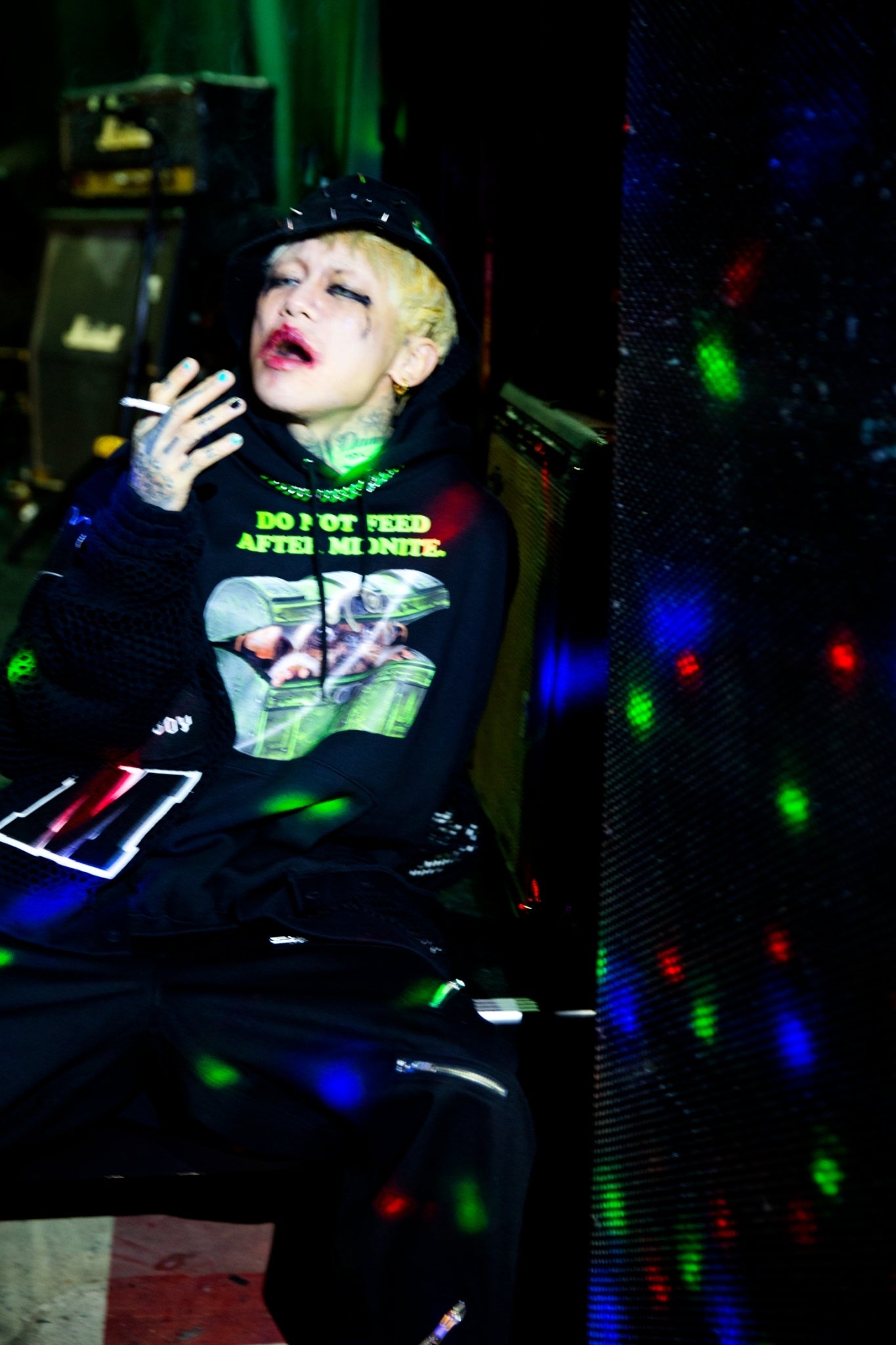マダラニンゲン　PUN HOODIE（BLACK） PUN HOODIE (BLACK) | GALAXY BROAD SHOP