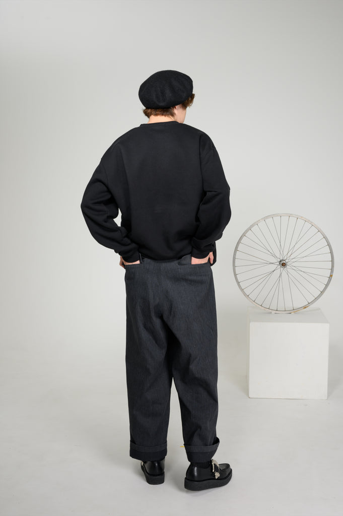 Denim Pants Maruo Suehiro x MADARANINGEN [Black]