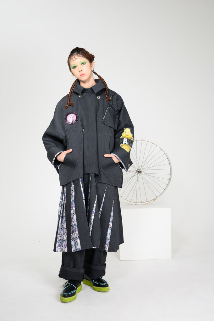Denim Pants Maruo Suehiro x MADARANINGEN [Black]